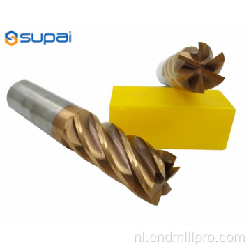 Solid Carbide End Mill 6Fluten Afwerking CNC-gereedschappen